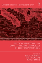 [9781509933259] Critical Reflections on Constitutional Democracy in the European Union