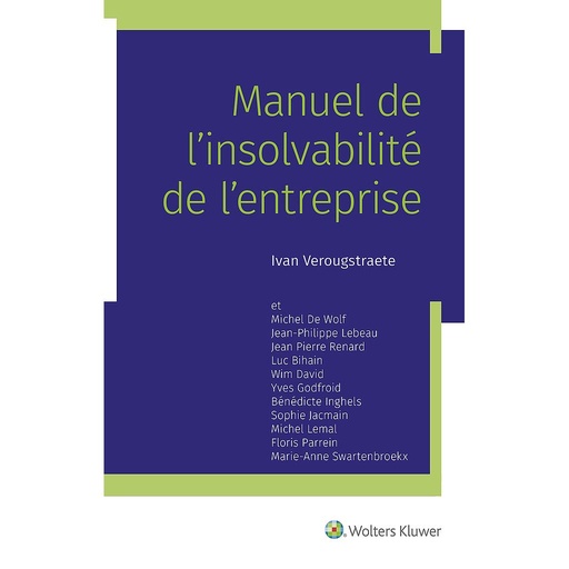 [9789403009865] Manuel de l'insolvabilité de l'entreprise