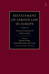 [9781509912476] Restatement of Labour Law in Europe Vol II - Atypical employment