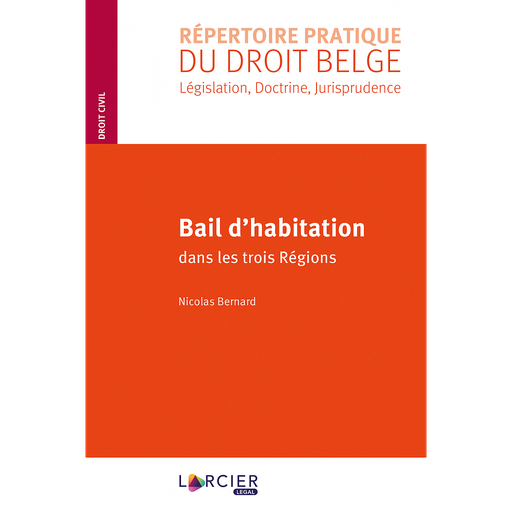 [9782807908550] Bail d'habitation dans les trois Régions - 1re édition 2020