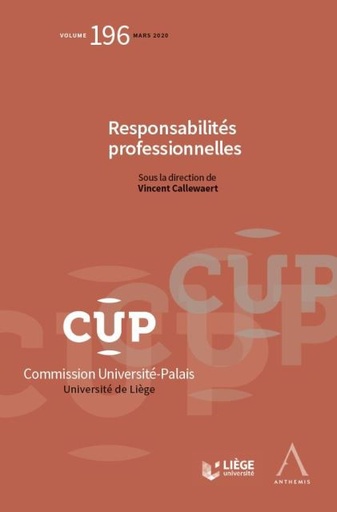 [9782807206595] Responsabilités professionnelles - CUP 196