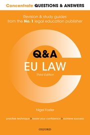 [9780198853190] EU Law Concentrate - Law Q&A Revision - Third edition