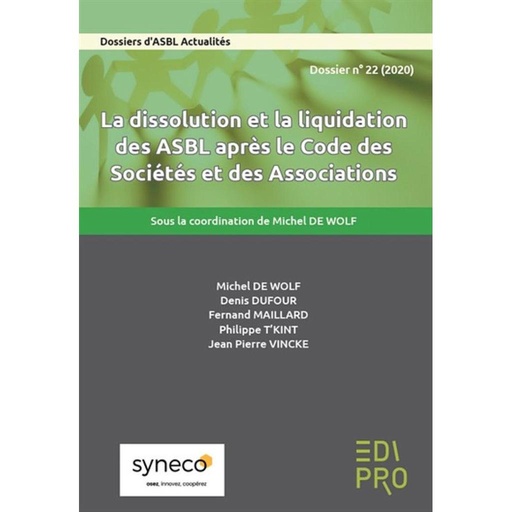[9782874964145] La dissolution et la liquidation des ASBL après le Code des sociétés et des associations
