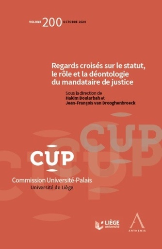 [9782807206632] Regards croisés sur le statut, le rôle et la déontologie du mandataire de justice