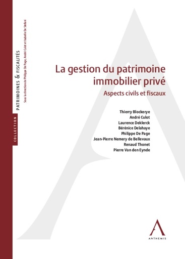 [9782807207233] La gestion du patrimoine immobilier privé - Aspects civils et fiscaux