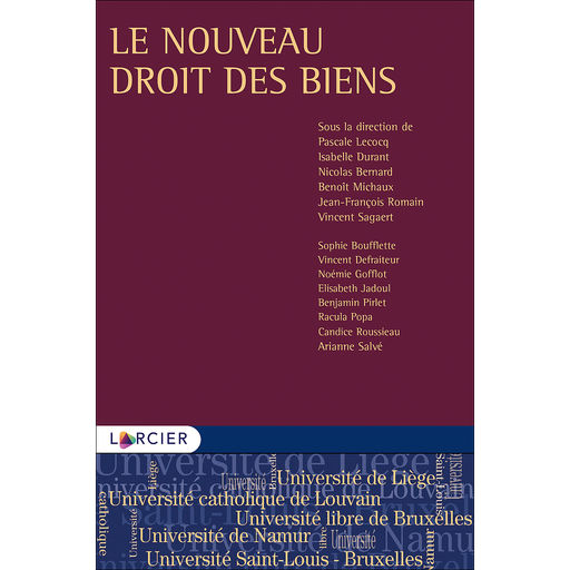 [9782807924611] Le nouveau droit des biens