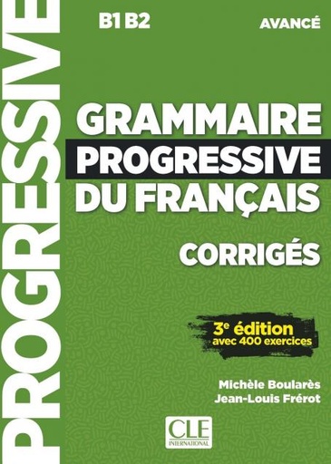 [9782090381986] Grammaire progressive du français - Niveau avancé - Corrigés - 3ème édition
