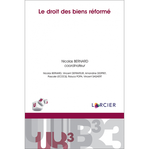 [9782807925380] Le droit des biens réformé