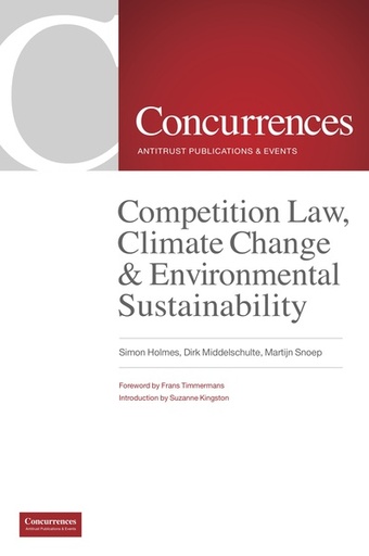 [9781939007728] Competition law, Climate change & environmental sustainability