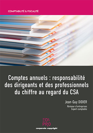 [9782874964312] Comptes annuels : responsabilité des dirigeants et des professionnels du chiffre au regard du CSA