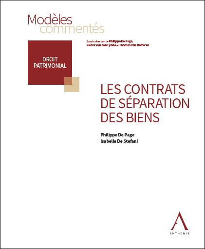 [9782807207387] Les contrats de séparation des biens