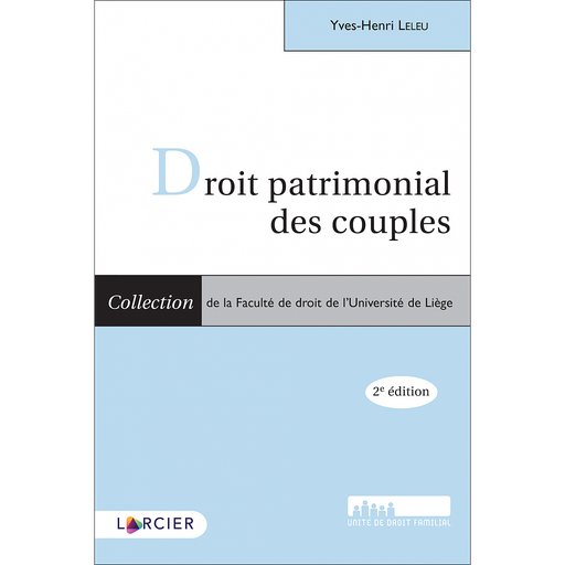 [9782807929562] Droit patrimonial des couples