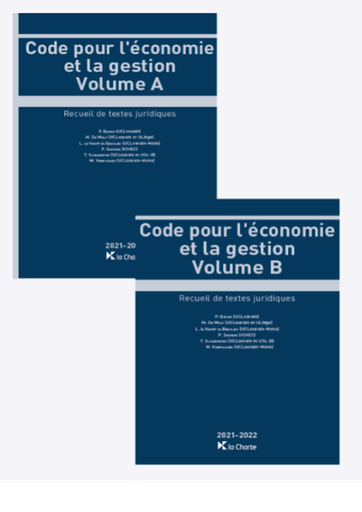 [9782874036101] Code pour l'économie et la gestion (Volume A et B) - 2021-2022