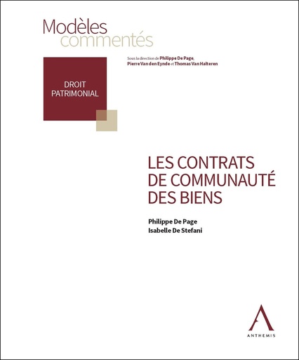 [9782807208124] Les contrats de communauté des biens