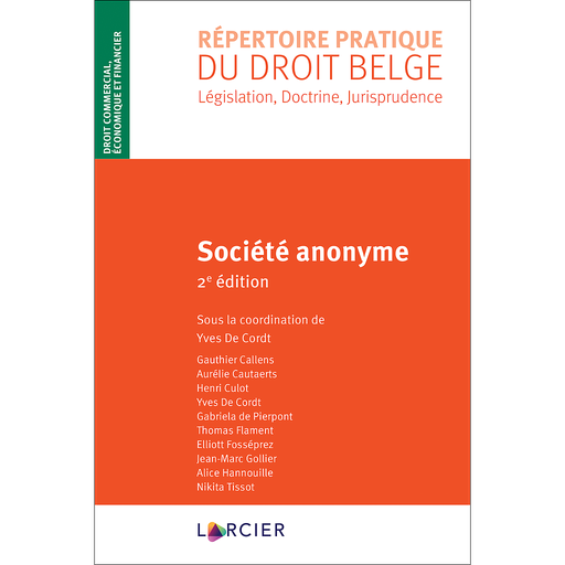 [9782807925021] Société anonyme - 2ème Edition