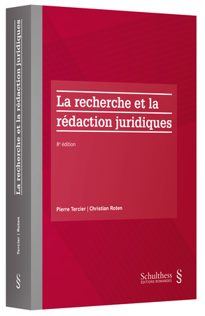 [9783725587995] La recherche et la rédaction juridiques - 8ème Edition