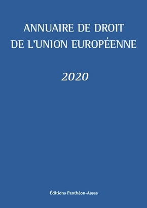 [9782376510390] Annuaire de droit de l'Union Européenne -  Edition 2020