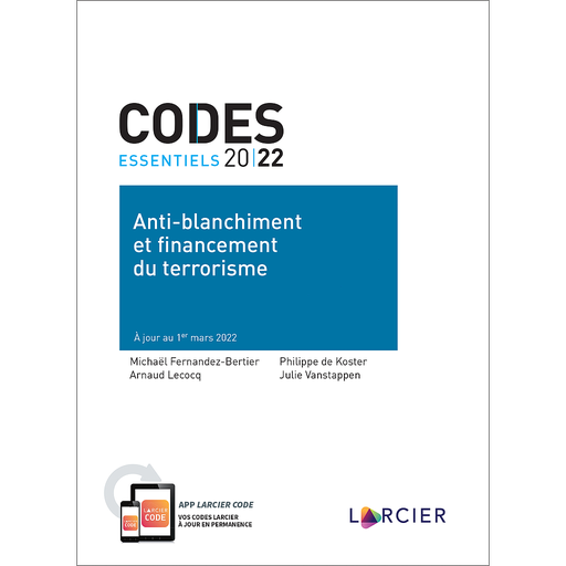 [9782807926165] Code essentiel – Anti-blanchiment et financement du terrorisme