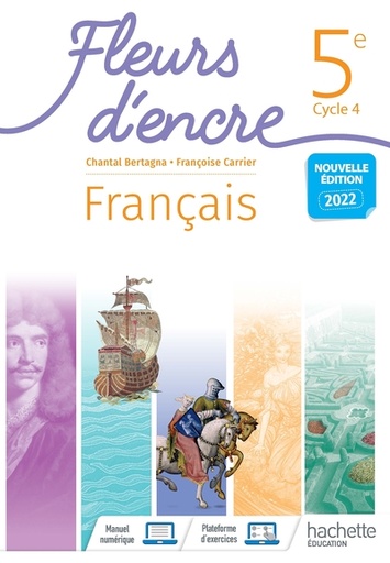 [9782017066866] Fleurs d'encre Français Cycle 4/5e - Livre élève - Ed. 2022