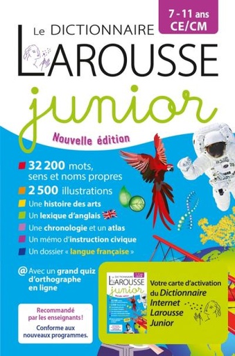 [9782036019423] Dictionnaire junior Junior 7/11 ans - 2022 - Bimédia
