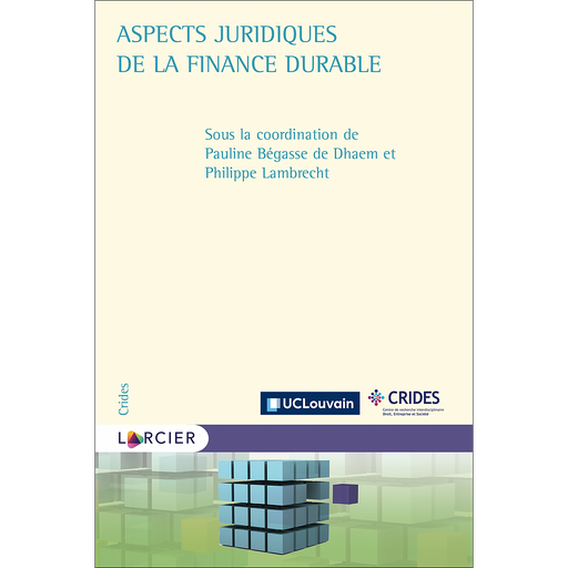 [9782807932951] Aspects juridiques de la finance durable - 1re édition 2022