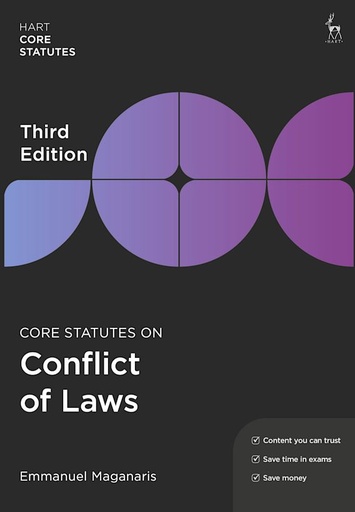 [9781509960811] Core Statutes on Conflict of Laws - 3rd Edition