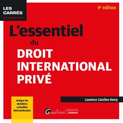 [9782297176248] L'essentiel du droit international privé - 9ème Edition
