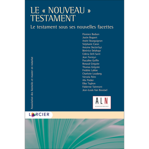 [9782807937123] Le "nouveau" testament - Le testament sous ses nouvelles facettes