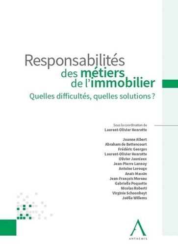 [9782807210080] Responsabilités des métiers de l'immobilier
