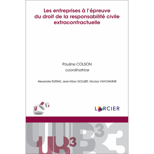 [9782807937383] Les entreprises à l'épreuve du droit de la responsabilité civile extracontractuelle