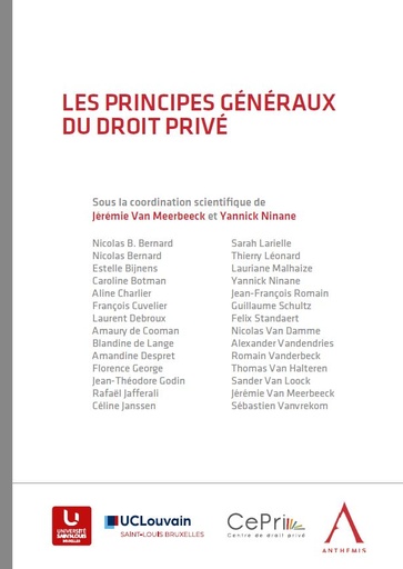 [9782807210844] Les principes généraux du droit privé