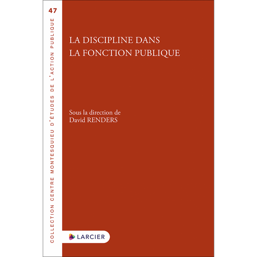 [9782807940949] La discipline dans la fonction publique