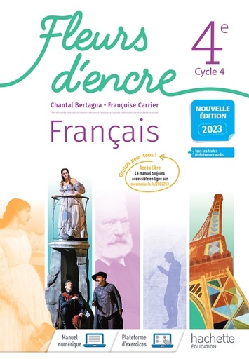 [9782017067061] Fleurs d'encre - Français 4e - Livre de l'élève - Edition 2023
