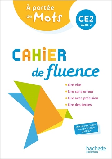 [9782011000453] Cahier de fluence CE2 A portée de mots - Edition 2022