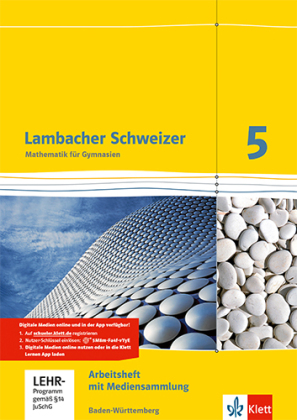 [9783127331554] Lambacher Schweizer Mathematik 5. Ausgabe Baden-Württemberg, Arbeitsheft mit Lernsoftware - Arbeitsheft mit Lösungen und Mediensammlung Klasse 5