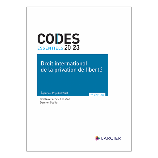 [9782807941625] Code essentiel – Droit international de la privation de liberté 2023