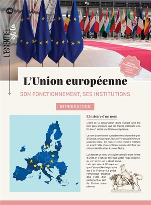 [9782383554226] L'union européenne - Son fonctionnement, ses institutions