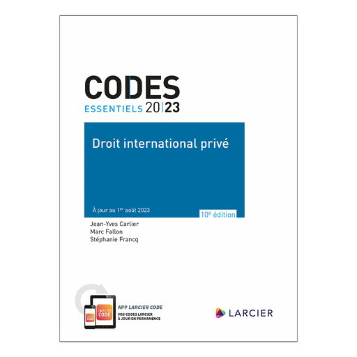 [9782807942301] Code essentiel – Droit international privé 2023