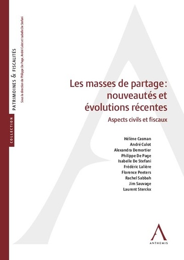 [9782807210745] Les masses de partage - Nouveautés et évolutions récentes
