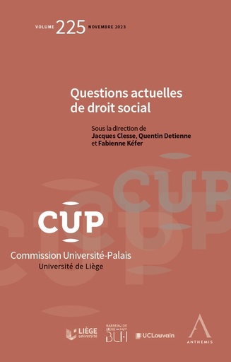 [9782807210813] Questions actuelles du droit social