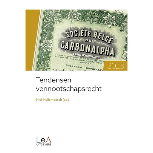 [9789464662092] Tendensen vennootschapsrecht 2023
