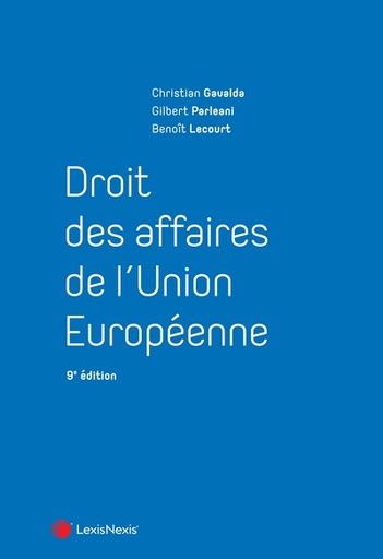 [9782711040520] Droit des affaires de l'Union europénne - 9ème Edition