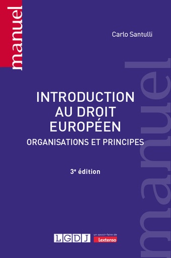 [9782275117287] Introduction au droit européen - Organisations et principes - 3ème Edition