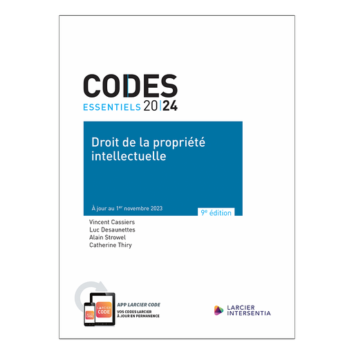 [9782807943094] Code essentiel - Droit de la propriété intellectuelle 2024