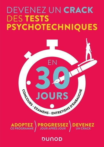 [9782100862276] Devenez un crack des tests psychotechniques en 30 jours
