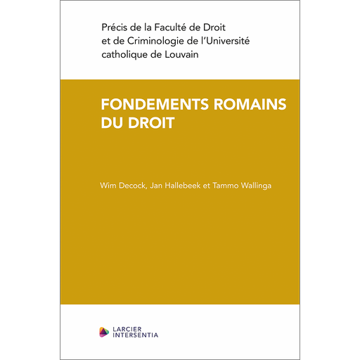 [9782807942363] Fondements romains du droit
