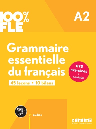 [9782278109241] Grammaire essentielle du français A2 - livre + didierfle.app - 100% FLE