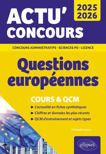 [9782340093997] Questions européennes - Cours et QCM - 2025-2026