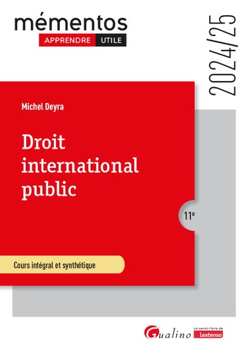[9782297258463] Droit international public - 11ème Edition