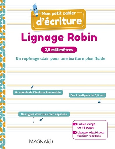 [9782210509702] Mon petit cahier d'écriture - Lignage Robin 2,5 millimètres